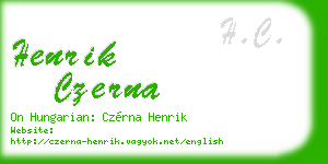 henrik czerna business card